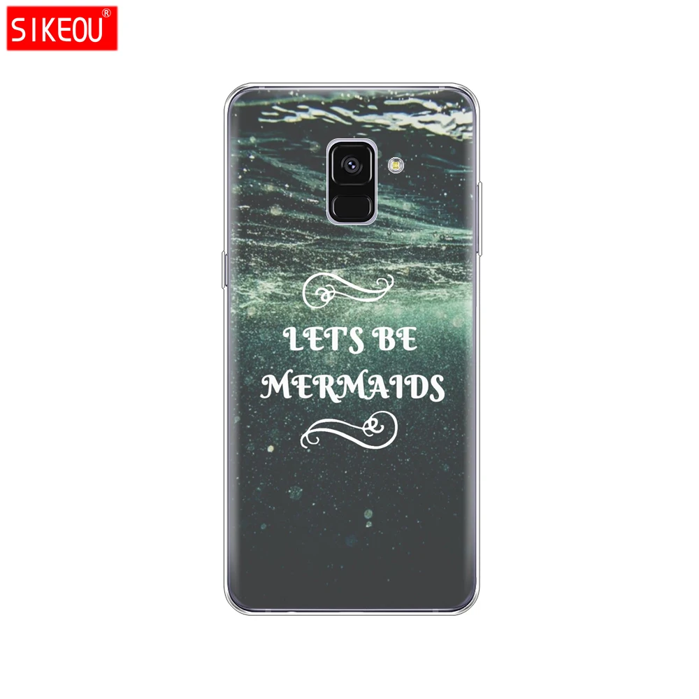 Силиконовый чехол для телефона Samsung Galaxy A8 2018 A3 A310 A5 A510 A7 2016 2017 Mermaid fish|Бамперы| |
