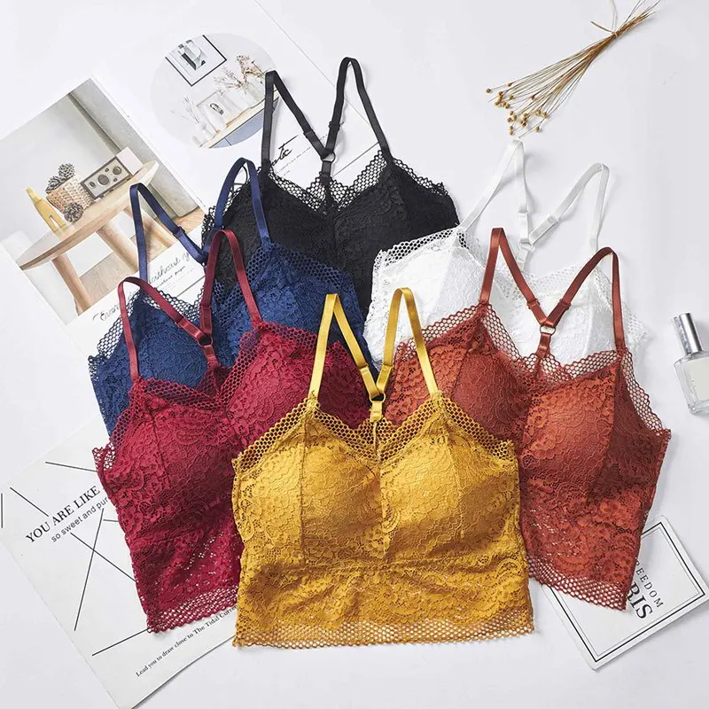 

Seamless Padded Women Bras Summer Ladies Lace Tube Top Sling Beauty Back Wrapped Chest