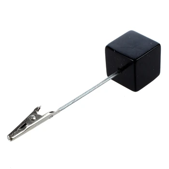 

MYTL- Cube Wire Memo Holder Paper Note Clip (Black)