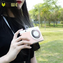 Портативный usb зарядный мини-вентилятор в форме камеры перезаряжаемый портативный переносной вентилятор для спорта на открытом воздухе подвесной вентилятор для кондиционирования воздуха