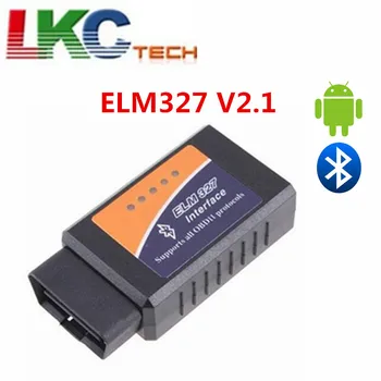 

Wholesale ! 100pcs/lot DHL Free ELM327 Bluetooth Interface V2.1 ODB2 Auto Car Diagnostic Scanner ELM327 Works On Android Torque