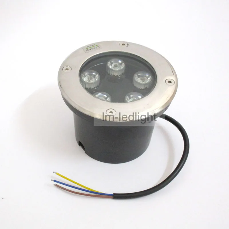 

waterproof led deck 12V 5W dia120mm Bridgelux LED warm / netrural / pure white bule yellow garden floor light free ship 18pcs