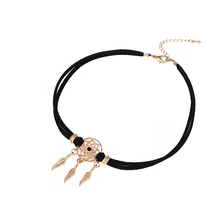 1 шт. элегантный шикарный Ловец снов ретро цепь Шарм подарок леди короткое ожерелье ювелирные изделия-ожерелья de moda bijoux