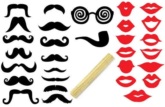 Free Shipping 41pcs Lot Photo Booth Props Wedding Mustache Top Hat Free Shipping 41pcs Lot Photo Booth Props Wedding Mustache Top Hat Lips