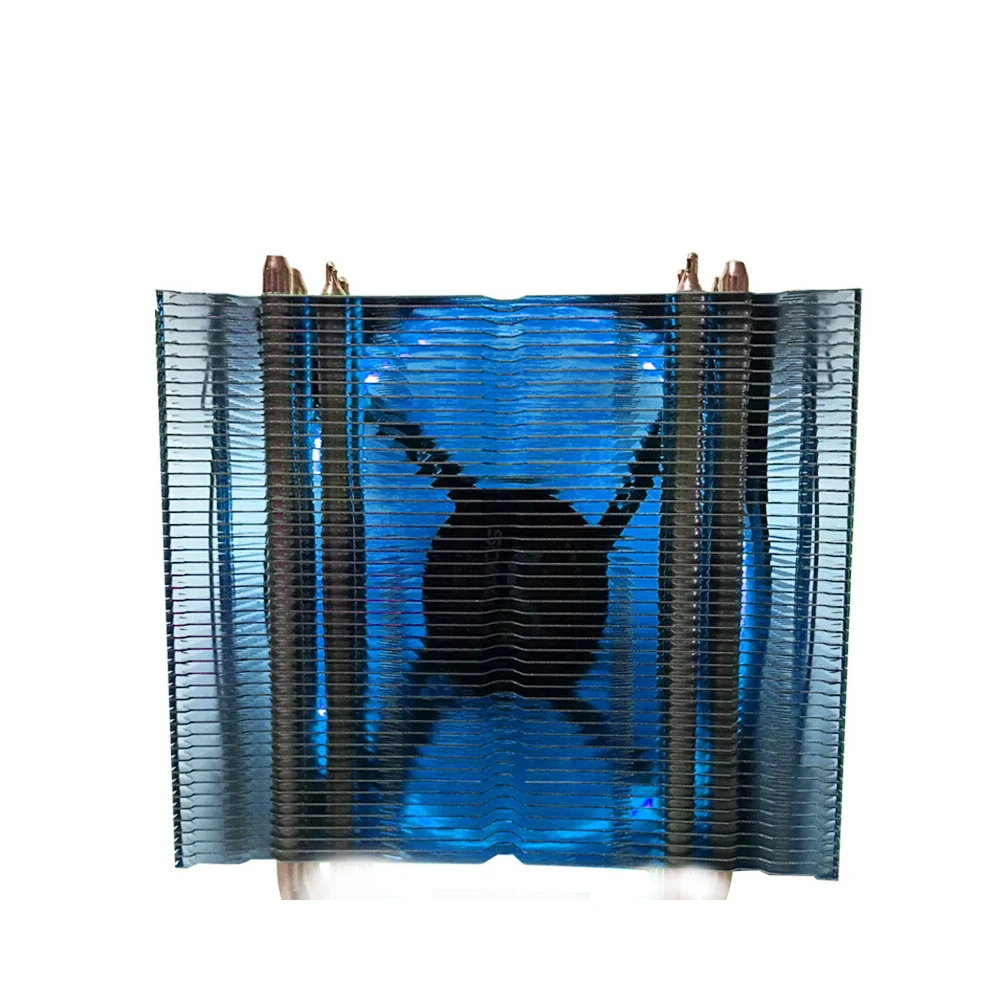 SOPLAY cpu Cooler 4 тепловые трубки 4pin 12 см светодиодный вентилятор ПК компьютер для Intel LGA 115X AMD все серии охлаждения процессора радиатор вентилятор