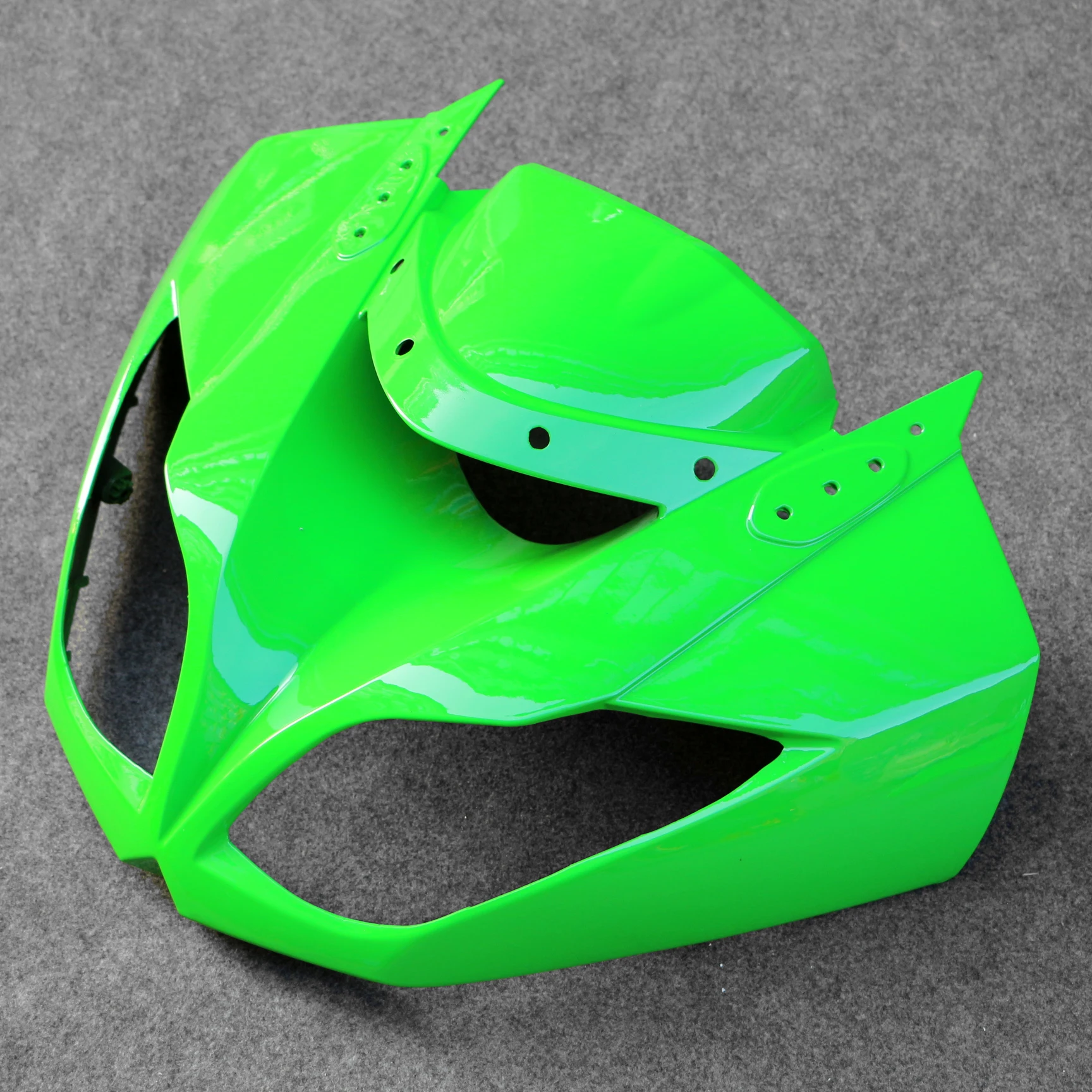 Подходит для Кавасаки ZX6R 636 2009 2012 ABS передний верхний носовой колпак фара