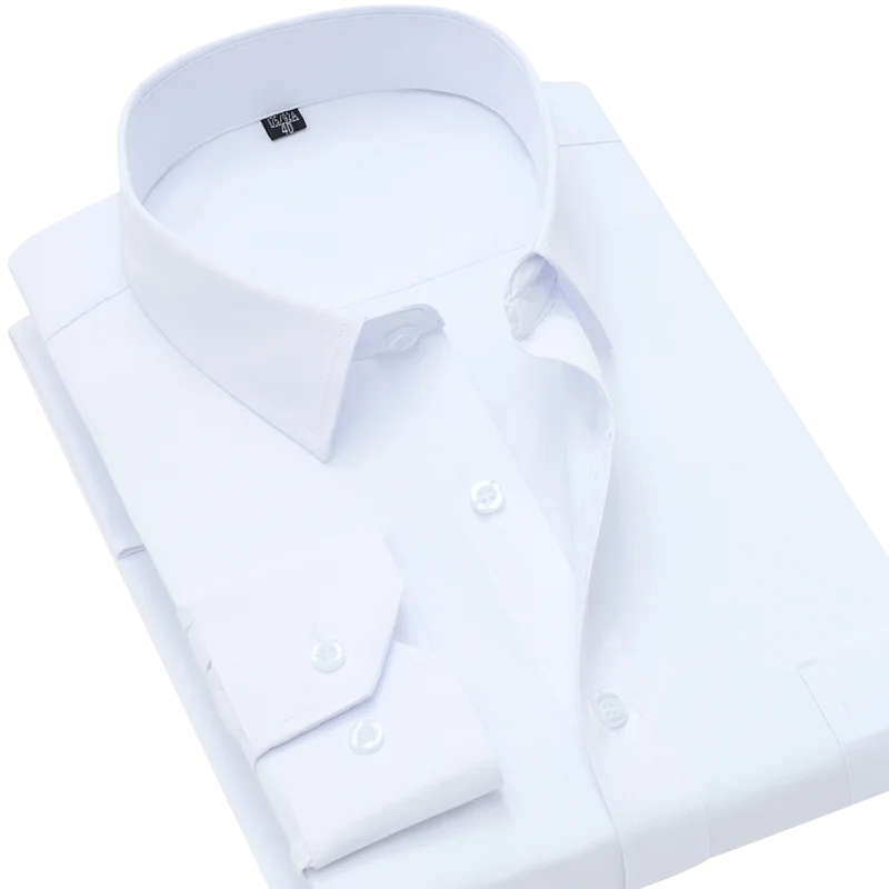 

2019 work shirts soft Long sleeve square collar regular striped /twill plus size men dress shirts pink shirt mens shirts casual