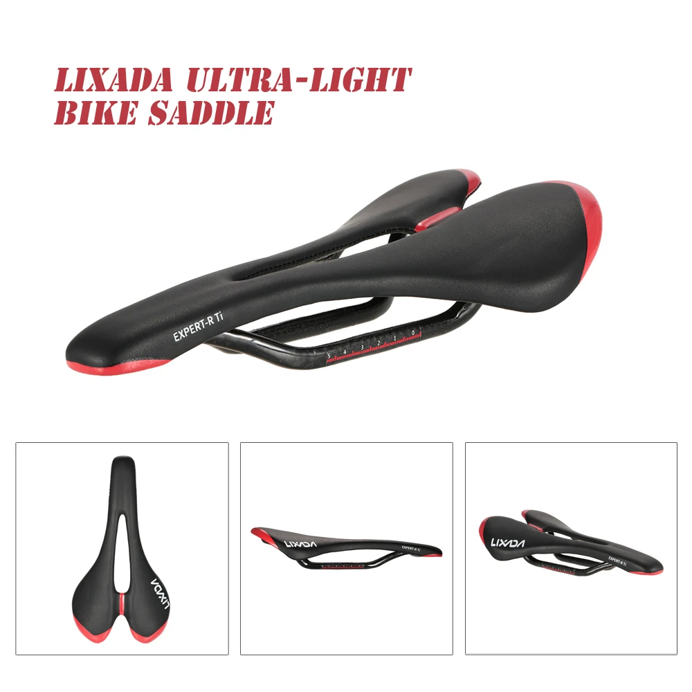 

Lixada Light-weight Bicycle Saddle Breathable Mountain Bike Saddle Road Bicycle Seat with Scale
