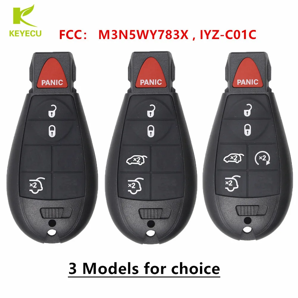 Keyecu Replacement Remote Control Key Fob 433mhz Id46 Chip For Jeep