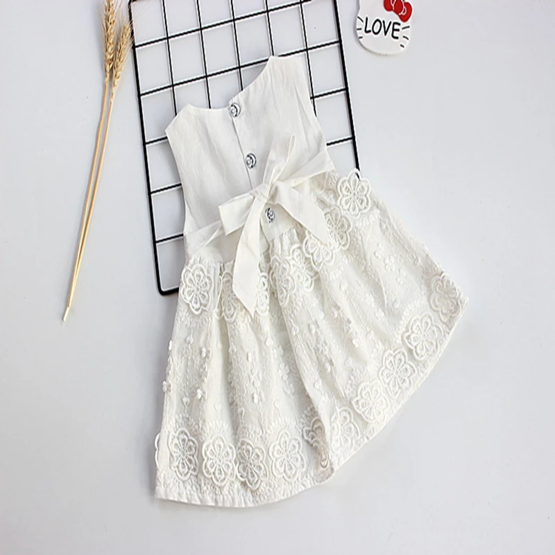 Baby Dresses Girls Children's Toddler Girls High-end embroidered Princess Dresses Summer Fresh and generous Party Dress kids clothing (7)