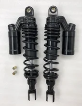 2 peças Universal 335mm Choque Motos Amortecedores Suspensão Traseira Para Suzuki Honda CB650 SL350 CB700 GL100 CB750K YAMAHA preto