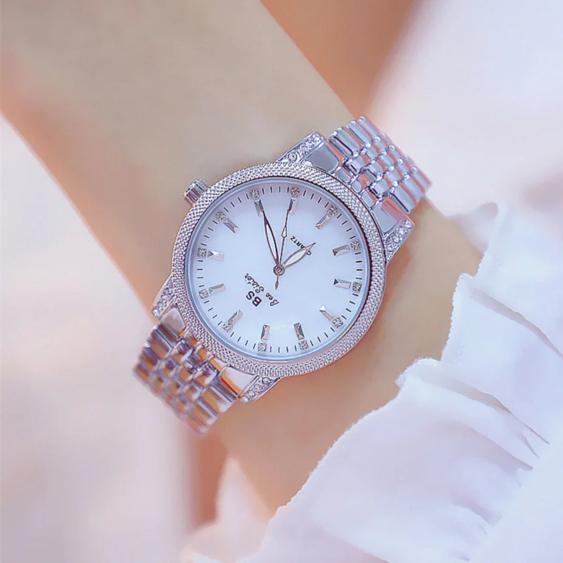 small silver ladies watch