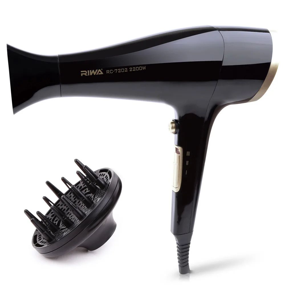 Negative Ions Hair Dryer 2200W Hair Styling Warm & Cool Travel Electric Hair Dryer Hairdressing