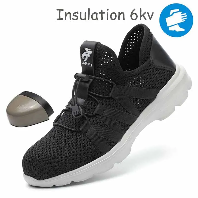 

Insulated 6kv safety shoes anti-smash steel toe cap breathableLeisure construction work shoes spring and summer light work Boots