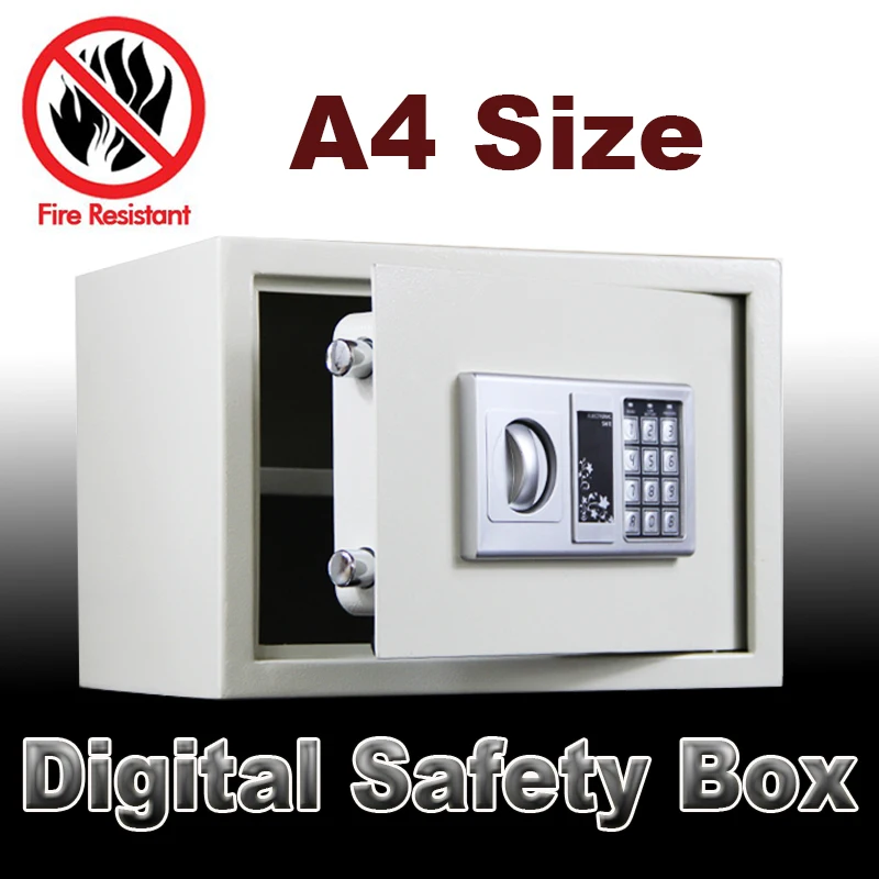 Digital safe box Fire Proof Ideal security secret box electronic password safe for Jewellery Gold caja fuerte coffre fort A4szie