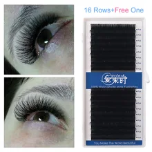 16 линий, B, C, D, завивка всех размеров, индивидуальное наращивание ресниц, мягкая норка, 0,03 мм, искусственные 3D русские ресницы для профессиональных