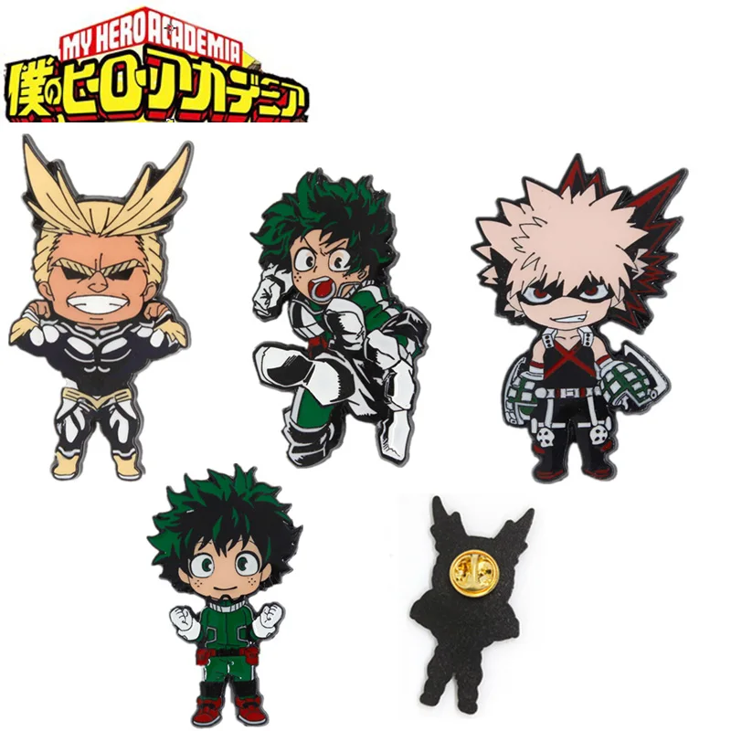 

My Hero Academia Cosplay Props Badge Brooch Midoriya Izuku Bakugo Katsuki Alloy Halloween Gifts Boku No Hero Academia Pin