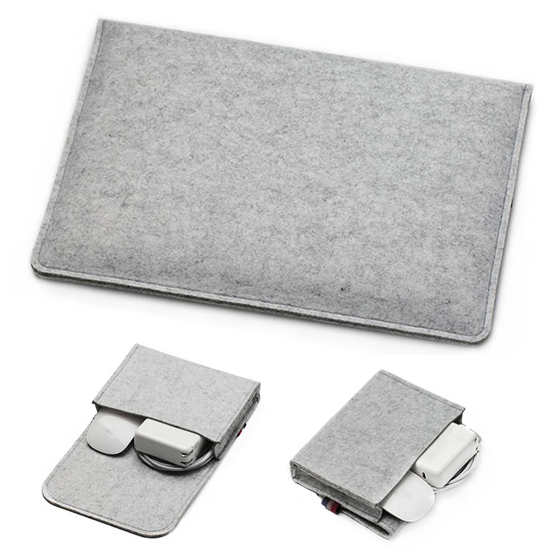 Чехол из шерсти и войлока для ноутбука Xiaomi Air 12 5 13 3 15 6 Macbook Pro Retina 11 14 15|Сумки чехлы