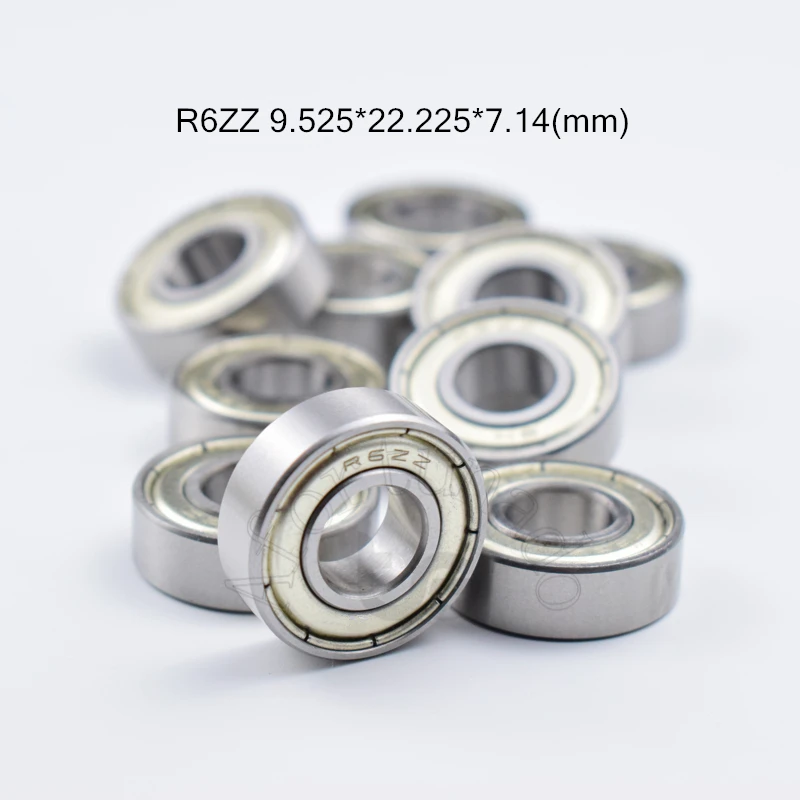 Подшипник R6ZZ из хромированной стали 9 525*22 225*7 14 (мм) подшипник R6 R6Z 3/8 дюйма x7/8