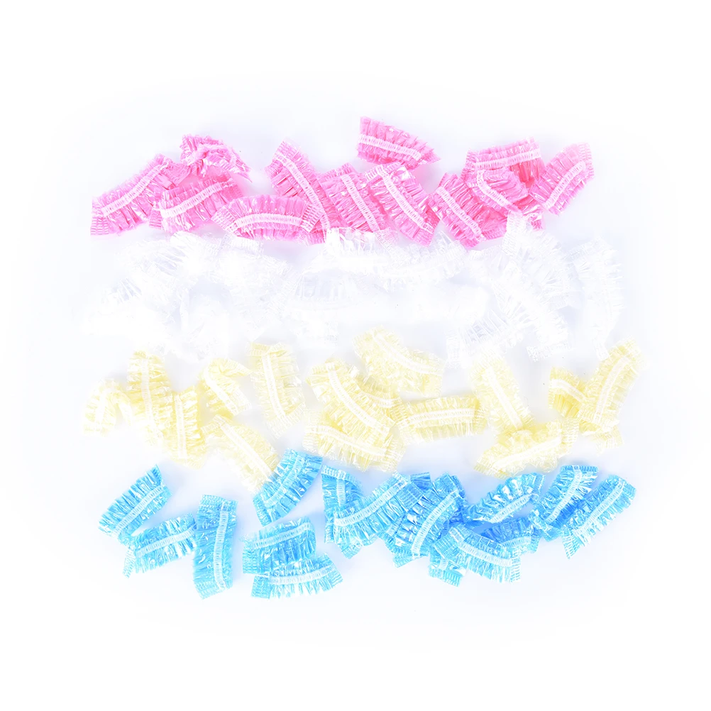 Disposable 100 Pieces Salon Clear Ear Cover Protection Hair Dye Protect Cap Color Styling Tool Accessories | Красота и здоровье
