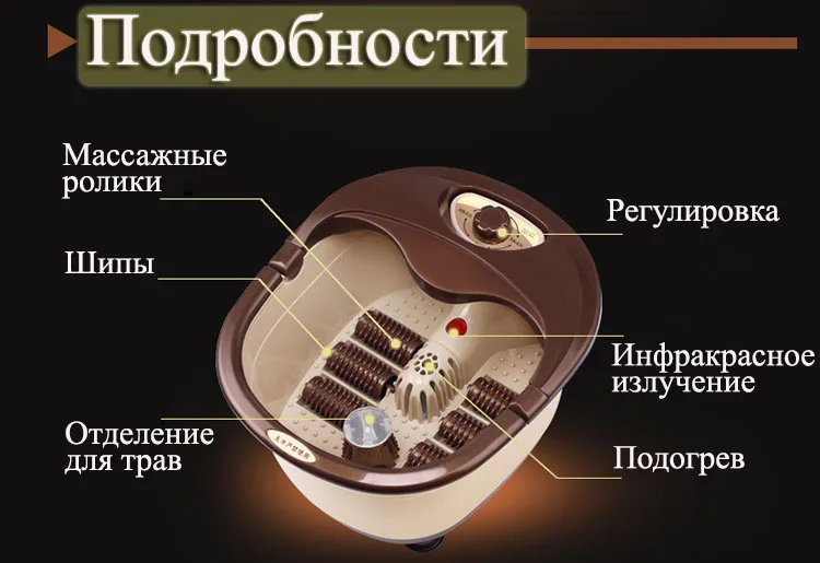 Электрический Массаж для ног Полностью автоматическая с подогревом Электрический массаж ног