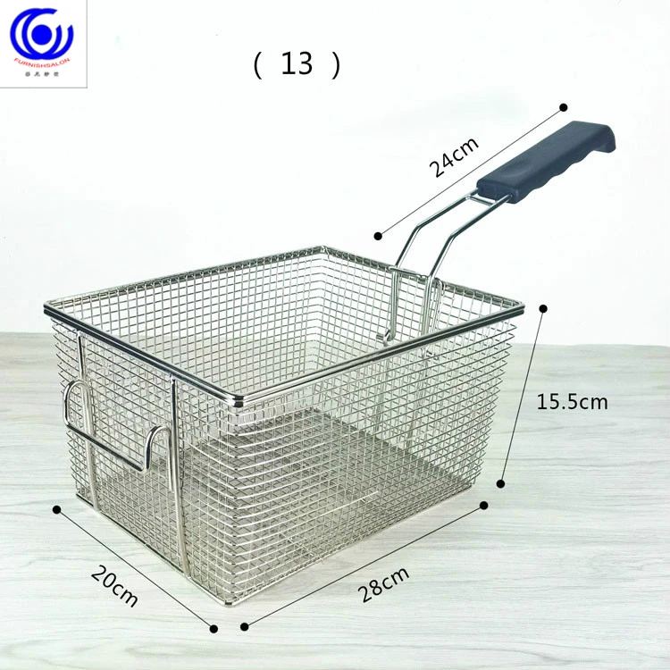 28 вариантов фритюрница из нержавеющей стали экран картофель фри рамки квадратный фильтр сетки зашифровать дуршлаг формы жарки корзины фритюрницы сетки - Цвет: 13