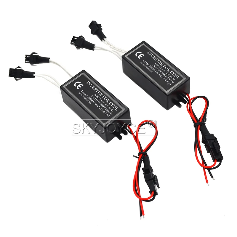 SKYJOYCE 1 pair Male Female Car Inverter Converter For CCFL angel eyes light lamp halo ring spare ballast for E36 E39 E46 E53 (4)