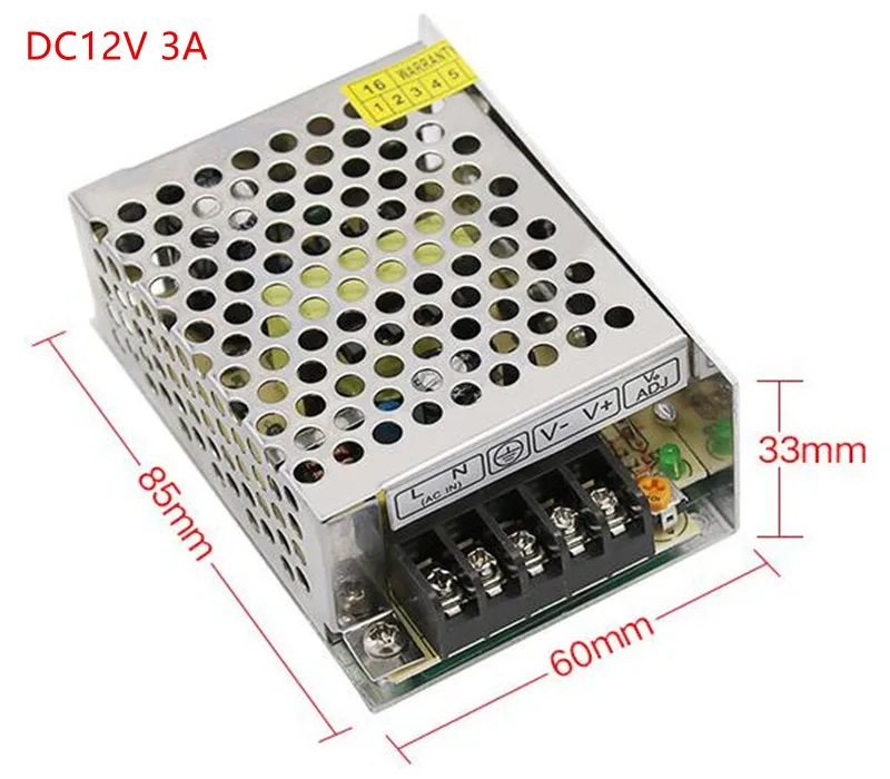 12 V Питание 1A/5A/10A/15A/20A/30A адаптер AC110V 220 V постоянного тока до DC12V трансформатор для Светодиодные полосы света