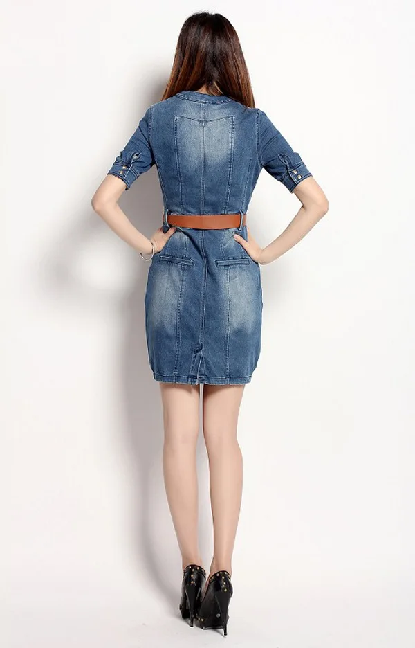 short jean dress