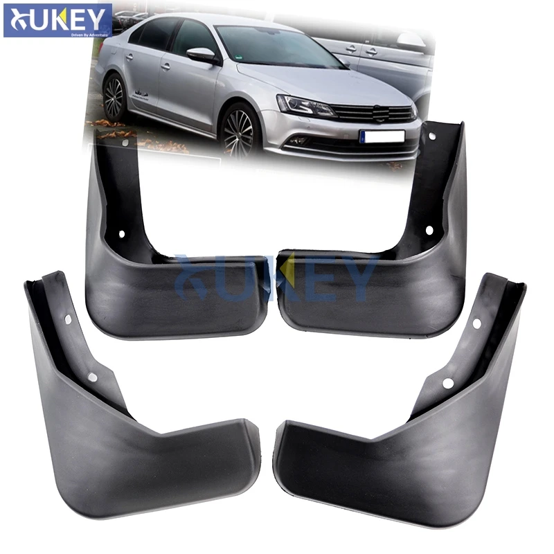 

For Volkswagen VW Jetta Sedan 2015 2016 2017 Mudflaps Splash Guards Front Rear Mud Flap Mudguards Fender Set Molded Mud Flaps