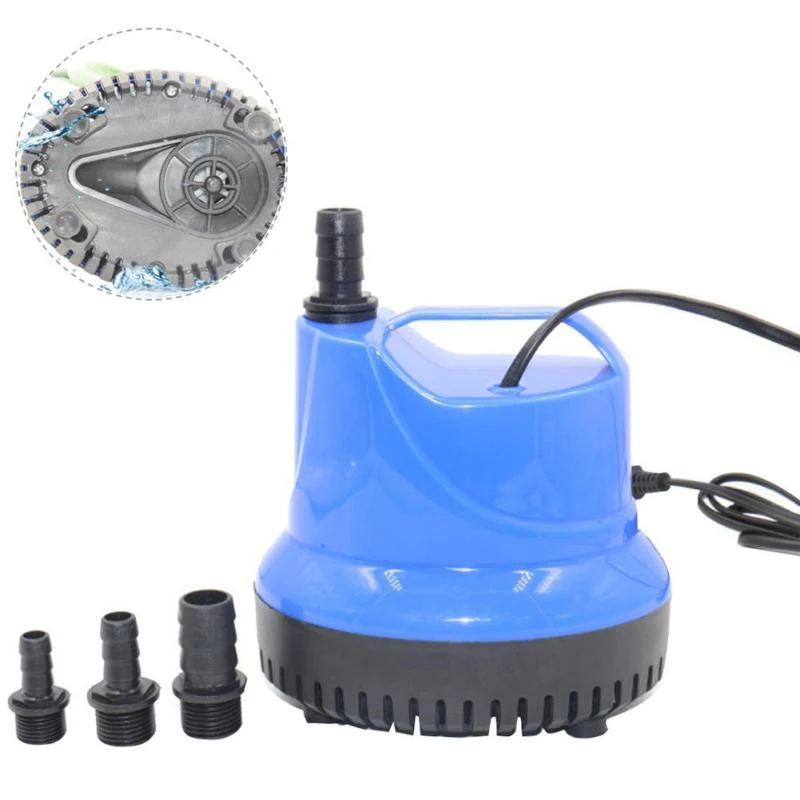 

220-240V Blue Ultra-Quiet Submersible Water Fountain Pump Filter Fish Pond Aquarium Water Pump Tank Fountain