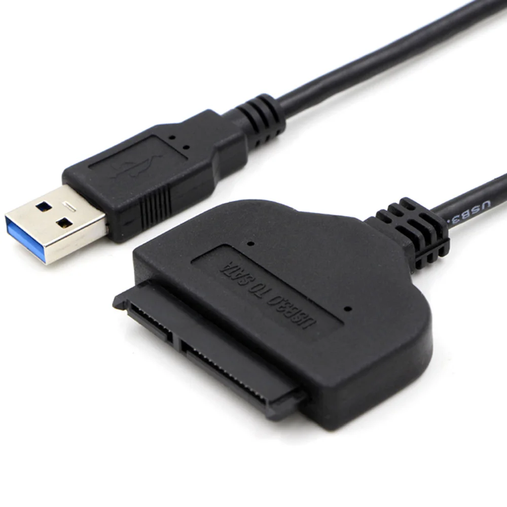 

SCO SATA to USB 3.0 Line Adapter Converter Cable Hard Drive For 2.5/3.5 inches HDD SSD Black Plug and Play