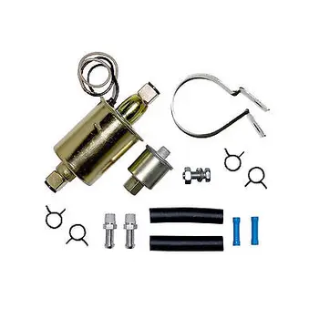 

New Universal 5-9PSI In Line External Electric Fuel Pump Installation Kit For Toyota Suzuki Subaru Saab Renault E8012S BMW Ford