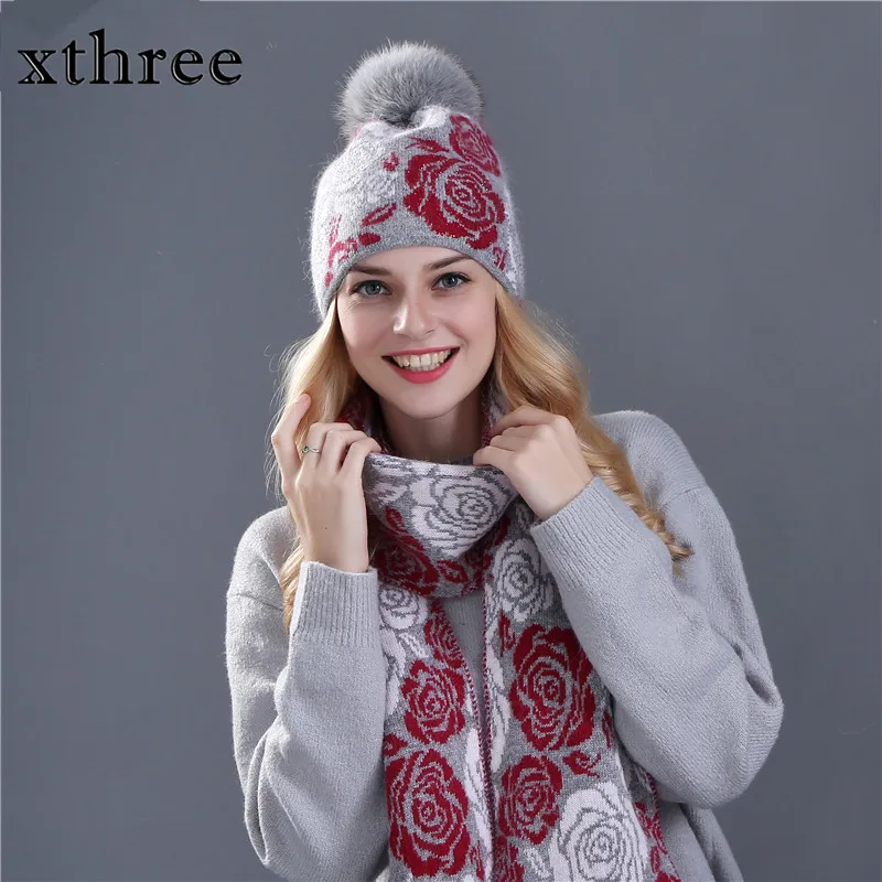 pom fur hat pom on sale Aliexpress.com winter Buy for : Xthree scarf hat women