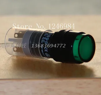 

[SA]P16LMR1-1AB Taiwan gree color Progressive Alliance Round single point without a lock green reset button switch DECA--10pcs