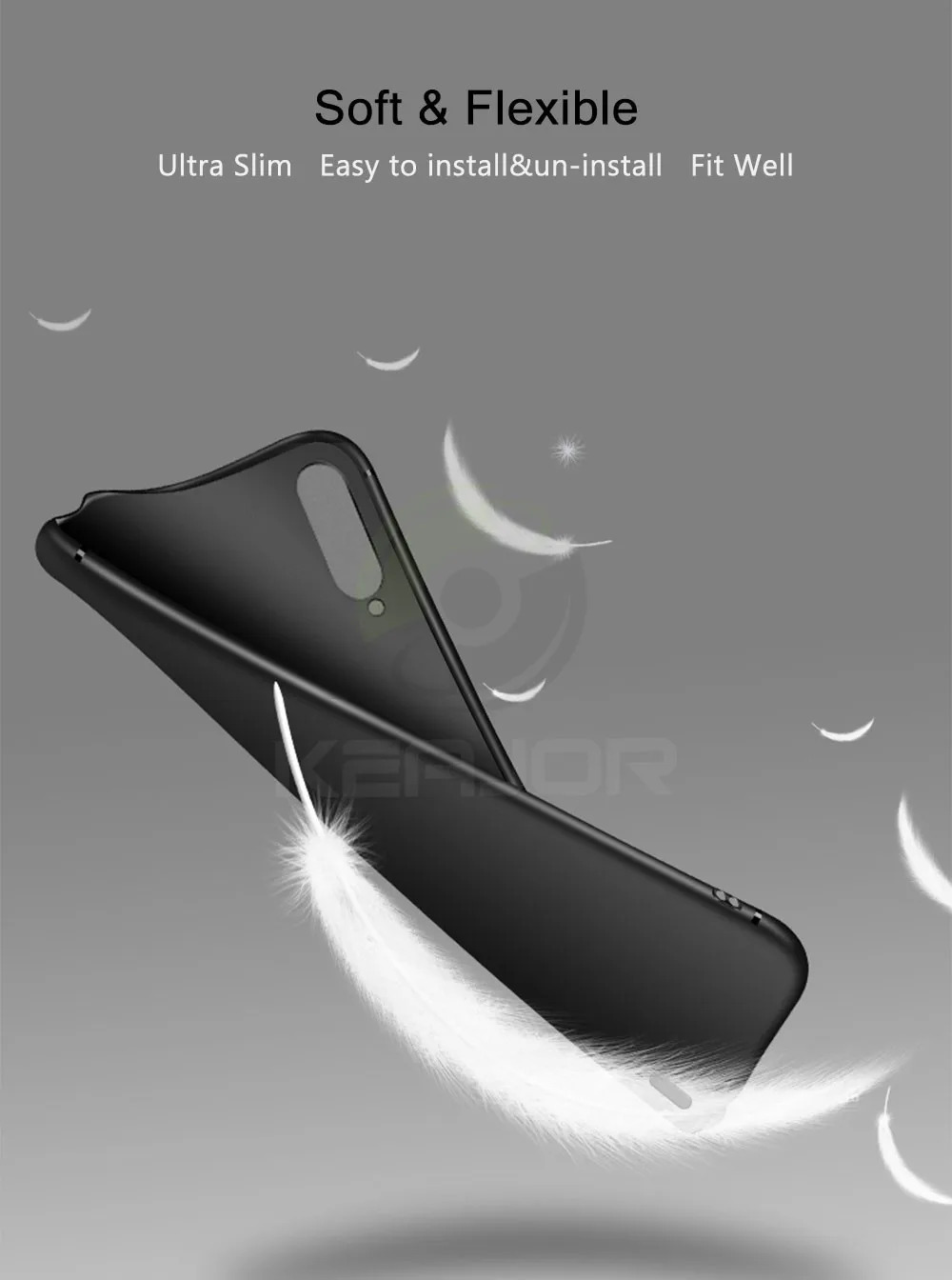 Keajor чехол для Xiaomi mi cc9 чехол ультра тонкий мягкий матовый Силиконовый ТПУ чехол-бампер для Xiaomi mi a3 a3 lite mi 9 lite чехол для телефона