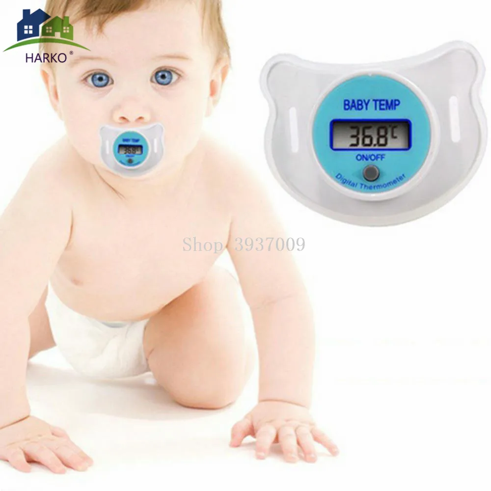 Детский цифровой термометр для сосков, медицинская силиконовая соска, ЖК-дисплей, Детский термометр, безопасный для здоровья, термометр для детей