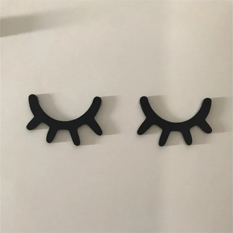 

1 Pair Nordic Style Cute Wooden 3D Eyelash Wall Sticker Decor Children Kids Baby Room Background Wall Sticker Home Decoration