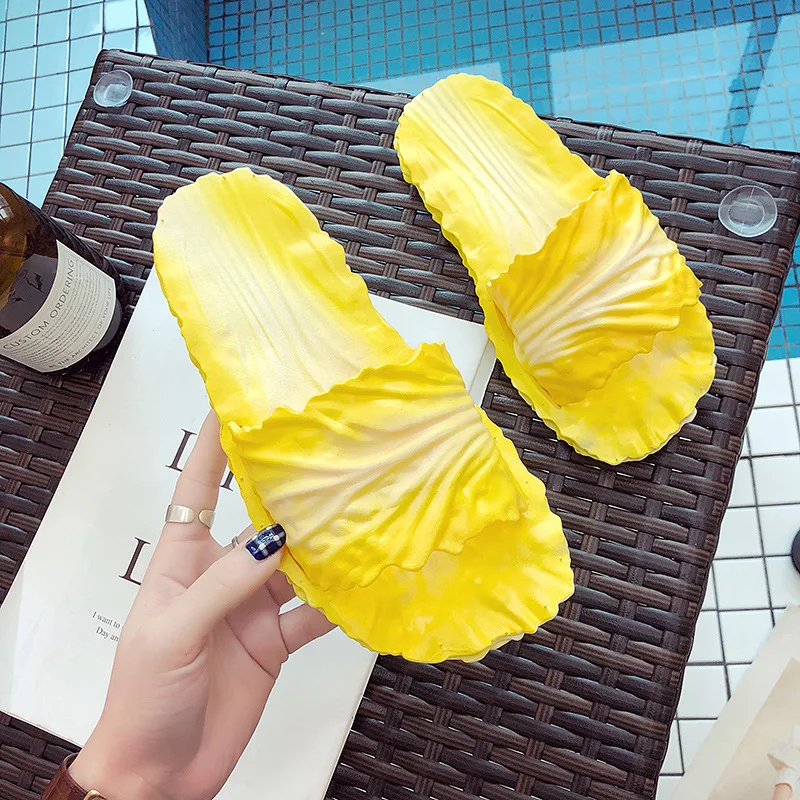 

Creatived Slippers for Women Funny Home Casual Women's Slippers Non-slip Open Toe Summer Outside Bathroom Female Slippers