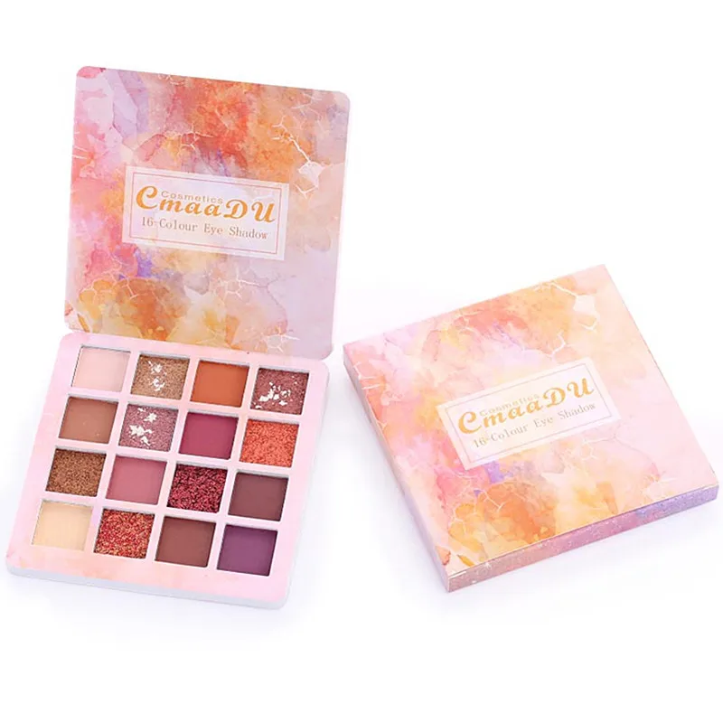 

Cmaadu 16 Colors Matte Eyeshadow Pallete Waterproof Natural Glitter Eye Shadow Eyes Makeup Palette Cosmetic Professional