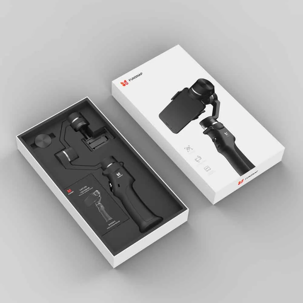 Захват funsnap ручной карданный стабилизатор для телефона смартфона GoPro XiaoYi 4k