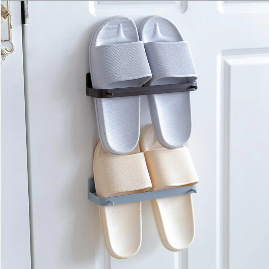 

Shoes Rack Shoe Racks Storage home Organizer Wall Mount Slippers Hanging Shelf Slipper Rack Holder Shoes Organizer