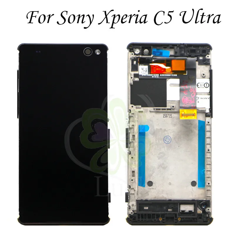 

6.0" For Sony Xperia C5 Ultra LCD Display Touch Screen Digitizer Assembly with frame E5506 E5533 E5563 E5553 For SONY C5 LCD
