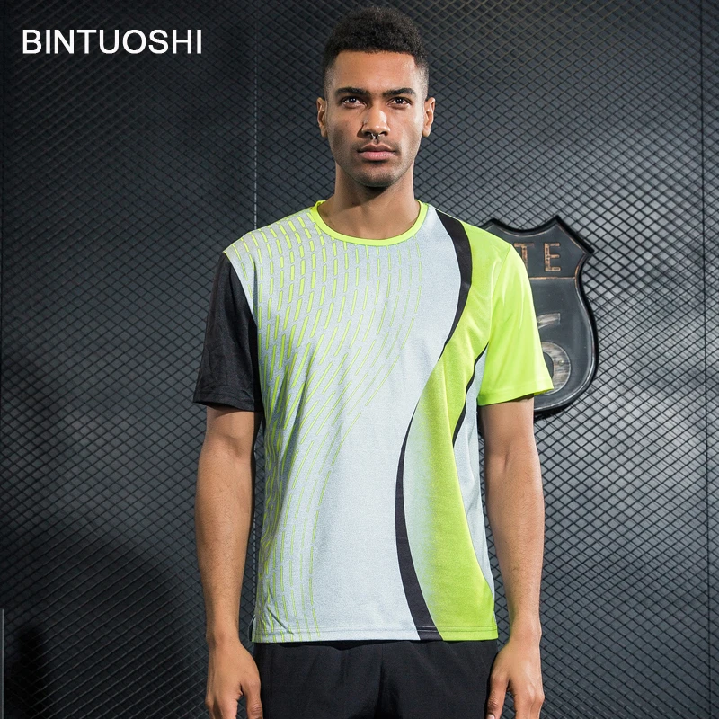 BINTUOSHI hombre tenis ropa deportiva bádminton camisa Tenis de Mesa camisetas transpirable cómodo rápido seco deportes Tops BINTUOSHI hombre tenis ropa deportiva bádminton camisa Tenis de Mesa camisetas transpirable cómodo rápido seco deportes Tops