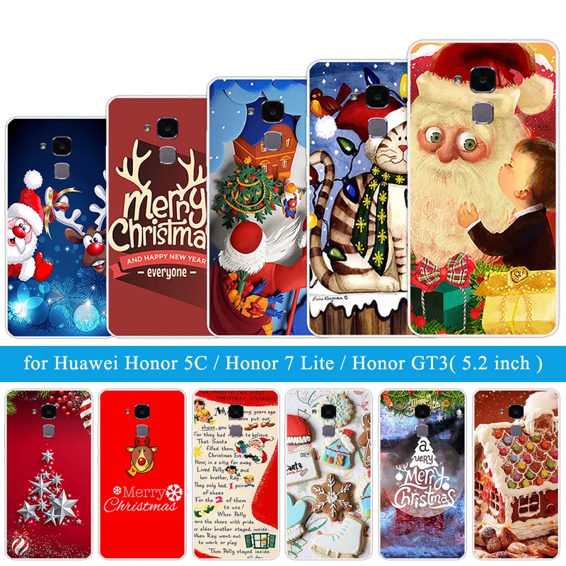 5 2 &quotдля Huawei Honor 5C/7 Lite/GT3 силиконовый Рождественский чехол с ночным мотивом