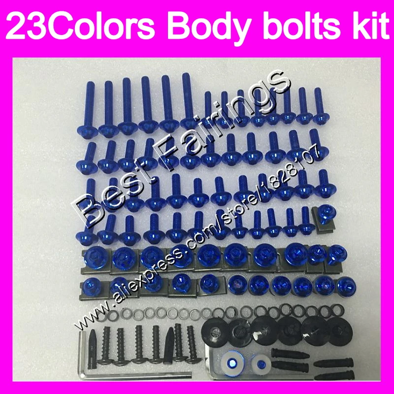 

Fairing bolts full screw kit For Aprilia RSV1000R 03 04 05 06 RSV1000 R RSV 1000 2003 2004 2005 2006 Complete Body screws Nuts