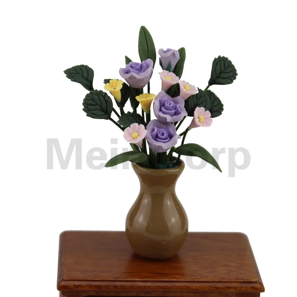 

dollshouse 1/12 scale mini model decoration Lovely flower Delicate mix and match