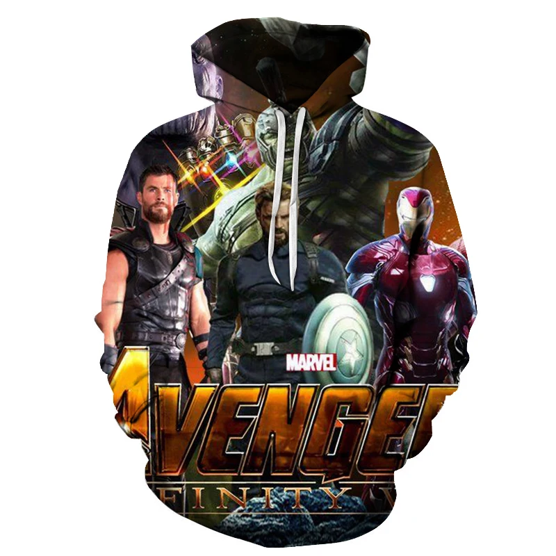 Men Women Avengers Endgame Realm Cosplay Hoodies 3D Pullover Sweatshirt Quantum Realm Superhero Zipper Jacket Costumes wholeasle