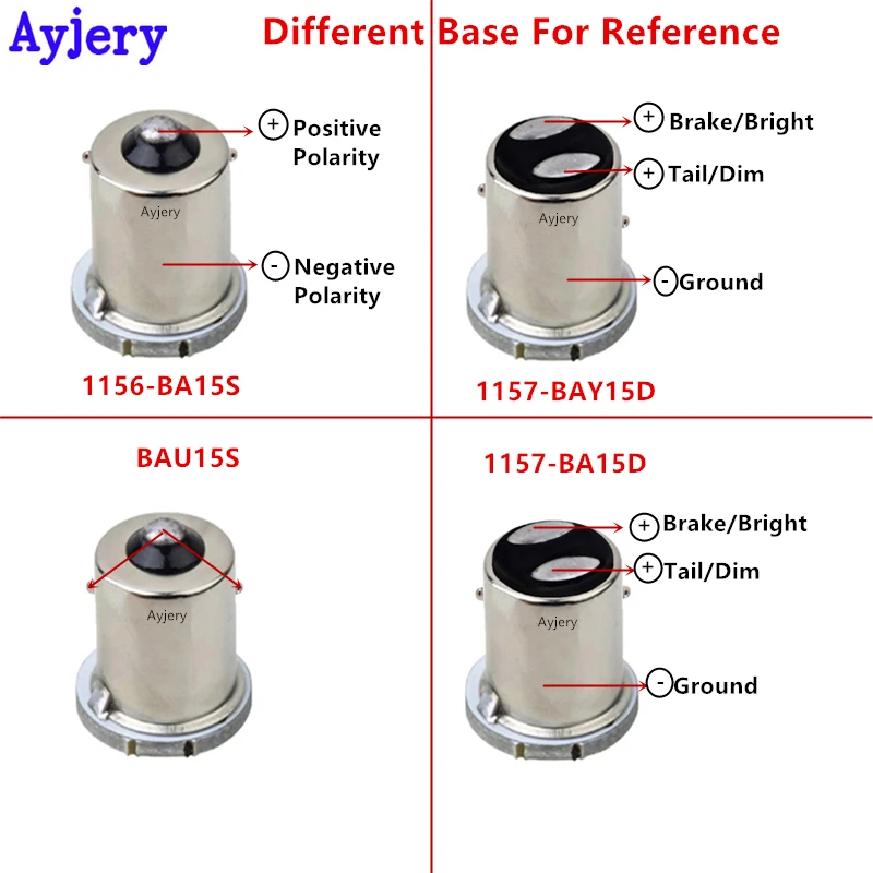 AYJERY 30 шт 24V DC белый 1206 50 SMD Светодиодные лампы 1156 BA15S P21W транспортных средств