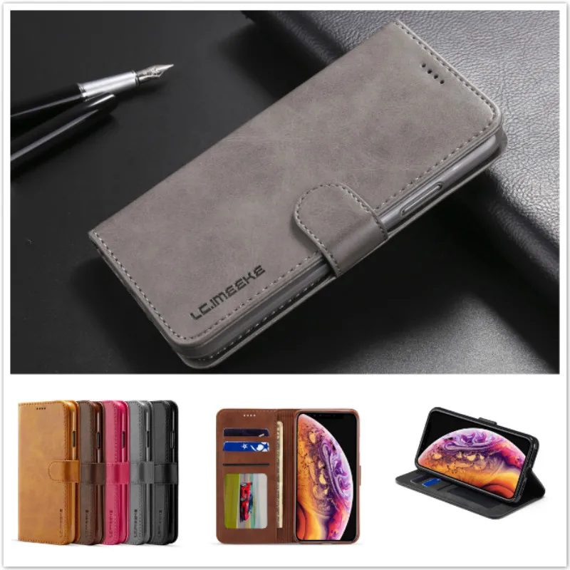 Luxury Vintage Leather Flip Magnetic Wallet Phone Case For Huawei Mate 20 Pro Retro lite | Мобильные телефоны и